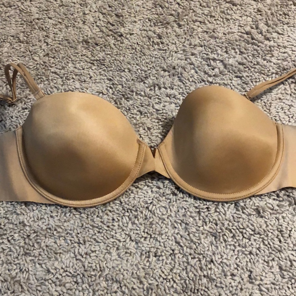 Nude Victoria's Secret 34C Strapless multi way Bra